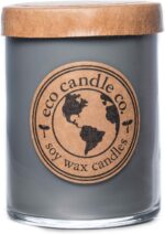 Eco Candle Co. Recycled Candle, Nag Champa, 18 oz. Double Wick - Scents of Plumeria, Asian Resins, & Sandalwood - 100% Soy Wax, No Lead, Kraft Paper Label & Lid, Hand Poured, Midwest Grown Soybeans