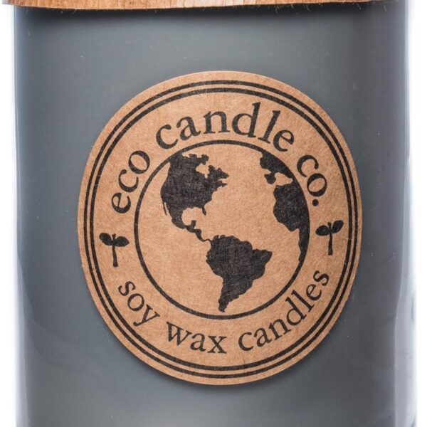 Eco Candle Co. Recycled Candle, Nag Champa, 18 oz. Double Wick - Scents of Plumeria, Asian Resins, & Sandalwood - 100% Soy Wax, No Lead, Kraft Paper Label & Lid, Hand Poured, Midwest Grown Soybeans