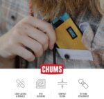 Chums Surfshorts Wallet - Lightweight Slim Wallet with RFID Blocking Card & Clear ID Window - Zippered, Minimalist Wallet w/Key Ring - Solid Colors - Image 5