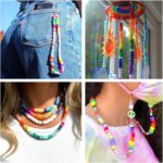 Quefe 3960pcs Pony Beads for Friendship Bracelet Making Kit 48 Colors Kandi Beads Set, 2400pcs Plastic Rainbow Bulk and 1560pcs Letter Beads with 20 Meter Elastic Threads for Craft Jewelry Necklace - Image 5