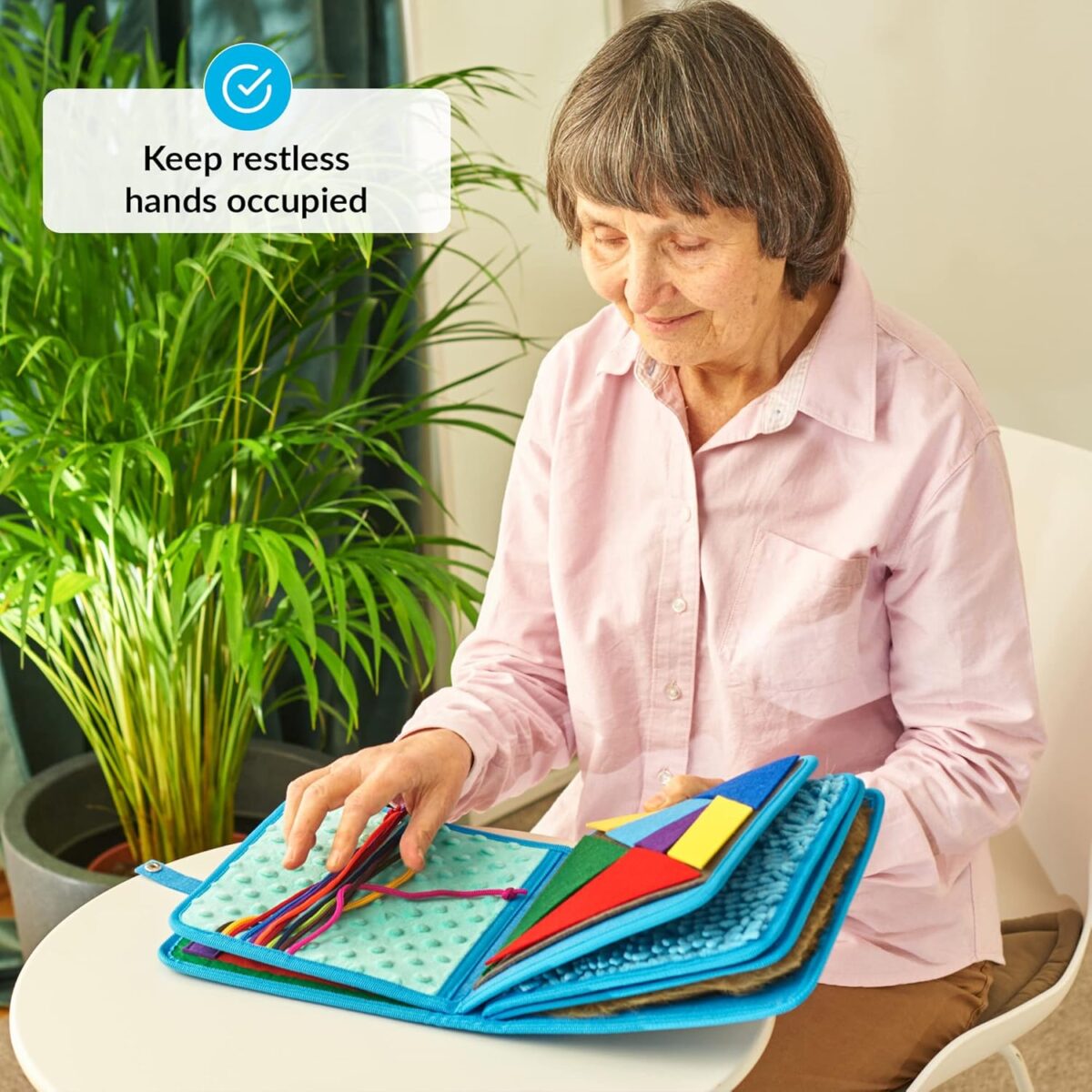 Fidget Book for Elderly | Fidget Blanket for Dementia | Dementia Products for Elderly | Gift and Activities for Seniors with Alzheimer’s or Dementia | Sensory Fidget Toys - Image 4