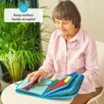 Fidget Book for Elderly | Fidget Blanket for Dementia | Dementia Products for Elderly | Gift and Activities for Seniors with Alzheimer’s or Dementia | Sensory Fidget Toys - Image 4