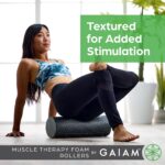 Gaiam Restore Foam Roller for Muscle Massage - Deep Tissue Muscle Massager for Sore Muscles & Stimulation - Total Body Pain Relief, Back, Neck, Foot, Calf, Leg, Arm (18 Inch and 36 Inch) - Image 3