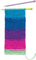 Creativity for Kids Learn to Knit Pocket Scarf - DIY Knitting Kit for Beginners, Kids Craft Kit - Image 7