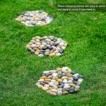 River Rocks Stepping Stones Pavers Outdoor for Garden Walkway, Pebbles Polished Gravel for Yard Lawn Patio Pathway Landscaping, Set of 6 (Hexagon) - Image 8