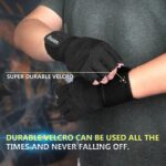 ihuan Ventilated Weight Lifting Gym Workout Gloves with Wrist Wrap Support for Men & Women, Full Palm Protection, for Weightlifting, Training, Fitness, Hanging, Pull ups - Image 4