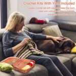Coopay Crochet Kit Beginners Crochet Hook Set with Crochet Yarn,58PCS Portable Crochet Set Ergonomic Crochet Hooks Travel Knitting Crochet Supplies - Image 7