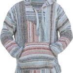 Del Mex Deluxe Mexican Baja Hoodie Sweatshirt Pullover Jerga Surf Poncho Drug Rug