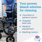 Clorox Healthcare Bleach Germicidal Wipes, 6" x 5", 150 Count Canister (Package May Vary) - Image 4