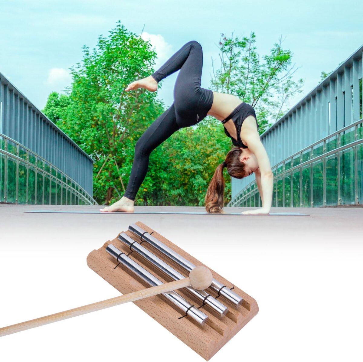 Three Tone Chime For Mindfulness Meditation, Relaxation, Stress & Anxiety Relief, Chakra Healing, Yoga, Teachers' Classroom Chime - Image 4