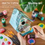 Shuttle Art Acrylic Paint, 50 Colors Acrylic Paint Set, 2oz/60ml Bottles, Rich Pigments, Water Proof, Premium Acrylic Paints for Artists, Beginners and Kids on Canvas Rocks Wood Ceramic Fabric - Image 7