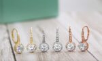 925 Sterling Silver Cubic Zirconia Halo Leverback Dangle Bridal Earrings for Women - Image 6