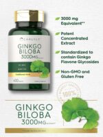 Carlyle Ginkgo Biloba 3000mg | 400 Tablets | Non-GMO, Gluten Free Herbal Supplement - Image 4