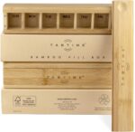 Bamboo Weekly Pill Organizer - 7 Day Wood Tablet Box - Ideal Aesthetic Pill Organizer for Vitamins or Supplements​ - Image 8