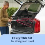 Medline Steel Rollator Walker with Seat, Red, 300 lb. Weight Capacity, 8” Wheels, Foldable, Adjustable Handles, for Seniors, for Mobility Impairment - Image 4