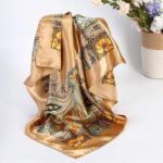 AWAYTR 35” Satin Large Square Head Scarves - 4PCS Silk Like Neck Scarf Hair Sleeping Wraps Satin Silk Scarfs for Women - Image 6