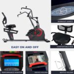 Sunny Health & Fitness Elite Recumbent Cross Trainer & Elliptical Machine with Arm Exercisers for Home Arm/Leg Training, Easy Adjust Seat & Mesh Backrest, Free SunnyFit App Bluetooth Connectivity - Image 5