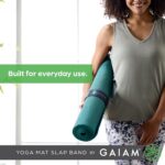 Gaiam Yoga Mat Strap Slap Band - Keeps Your Mat Tightly Rolled and Secure with One Snap - Strong Clasp for Yoga Mat Storage and Travel - Fits Most Size Mats (20"L x 1.5"W), Black - Image 8