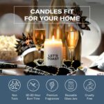 Homesick Scented Candles for Home (Let's Toast) - 13.75 oz Long-Lasting Soy Wax Blend Jar Candle Gifts for Women & Men for All Occasions, 60-80 Hours Burn Time - Notes of Mandarin & Grapefruit - Image 5