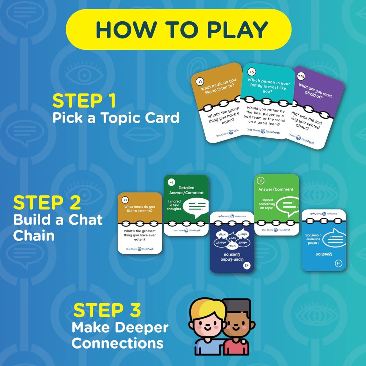 Chat Chains - The Game That Connects Us | Emotional Social Skills Games for Teens | Kids Therapy Games | Ages 8-99 | Fun and Fast | 15 Mins Playtime - Image 8