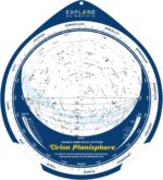Double-Sided Multi-Latitude Planisphere Star Map Night Sky Guide for Astronomy