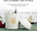 Scented Candles for Home Luxury Candle Gift Set - Candle Holder + 2 x 8.5oz Soy Candle Refills + Wick Trimmer - 115 Hour Burn - Birthday Gifts for Women - Centerpiece Decorations - 4 pcs - Image 6