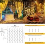 suddus Curtain Lights for Bedroom, 200 Led Hanging String Lights Outdoor, Fairy Curtain Light Indoor for Christmas, Dorm, Wall, Backdrop, Window, Wedding, Party, Brithday Decor, Warm White - Image 6