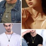 PROSTEEL Stainless Steel Saint Christopher Necklace for Men, 22"-24" Adjustable, Black/18K Gold Plated, Patron Saint of Travellers, Come with Box - Image 3