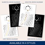 2025 Moon Phase Calendar (SHIPS FLAT) - Hangable Gold Lunar Wall Poster - Great as a Unique Gift, Moon Tracking, Wall Décor & Art, Astrology Decorations - A Celestial Calendar - by Thankful Greetings - Image 7