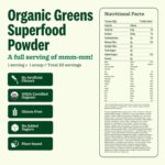 Suja Organic Greens Powder Probiotic Blend, Spirulina, Daily Superfood Drink or Smoothie Mix for Immune Support, Digestion, & Energy, Vegan, Gluten Free, Non GMO, 30 Servings - Image 6