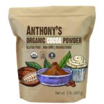 Anthony's Organic Cocoa Powder, 2 lb, Cacao Powder, Gluten Free, Non GMO, Non Alkalized, Unsweetened