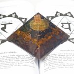 Orgonite Crystal Triple Protection Orgone Pyramid with Black Tourmaline, Tiger Eye and Hematite Crystal – Flower of Life Pyramid for Spiritual Healing, Meditation, Yoga, Reiki Gift, Office, Home Décor - Image 8