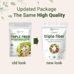 Organic Fiber Supplement (Inulin, Acacia, Psyllium Husk), 2 Pounds, 3-in-1 Formula, Daily Soluble Fiber, Unflavored, Prebiotics Supplement for Digestive Health, Hunger Control, Vegan - Image 3