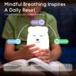 Breathing Pal 'Ted'- Mindfulness Breathing Light, Guided Visual Meditation Breathing Light, Anxiety Relief Items for Calm Down Corner/Meditation/Sleep for Adult&Kid - Image 2