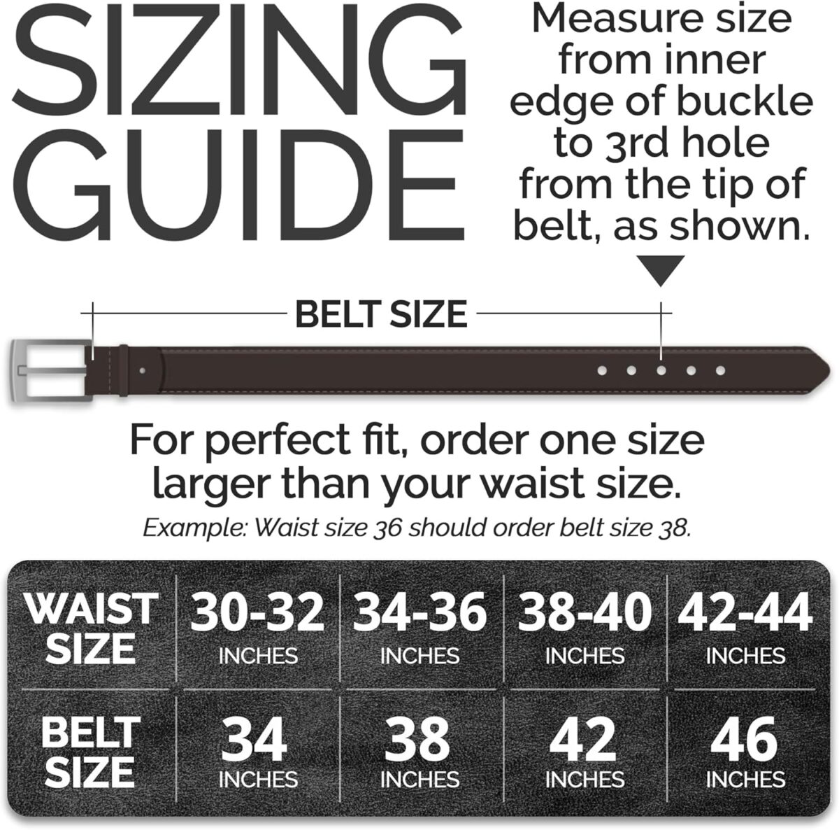 Stala - Mens Leather Belt - 1.4" Handmade in Sweden with Italian Full Grain Leather, black leather belt men - Image 3