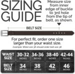 Stala - Mens Leather Belt - 1.4" Handmade in Sweden with Italian Full Grain Leather, black leather belt men - Image 3