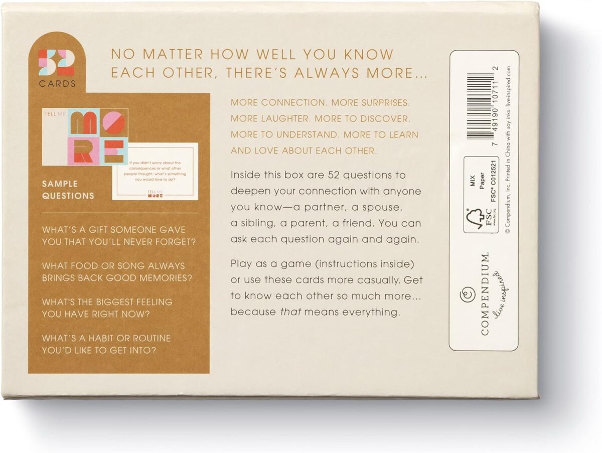 Tell Me More: A Conversation Starter Game of Questions to Deepen Connection - Image 2