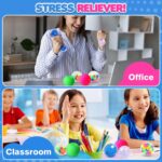 6 Set Squishy Sensory Stress Squeezing Balls for Adults: Best Calming Tool to Relieve Anxiety, Vent Mood and Improve Focus, Fun Fidgets for Student Classroom, Easter Gifts for Kids - Image 4