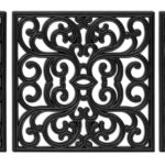 BIRDROCK HOME Rubber Stepping Stones - Set of 3 Decorative Pavers for Garden Path, Patio, Lawn, Yard, and Backyard Landscaping - Easy Install Outdoor Walkway Pathway, Ground Tiles - Black -15x15