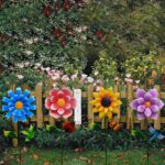 4 Pack Outdoor Solar Lights,Outdoor Waterproof Metal Art Stick Flowers,Garden Decor for Women Mom Grandma Halloween Hanging Metal Stakes Lights for Garden,Lawn,Patio - Image 5