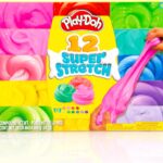 Play-Doh Super Stretch 12 Pack Playdoh Variety