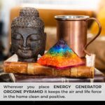 Orgonite Crystal Handmade Seven Chakra Gemstone Pyramid - Orgone Chakra Healing Stone Pyramids for Spiritual Healing, Meditaion, Yoga, Reiki Gifts, Office and Home Decor - Image 5
