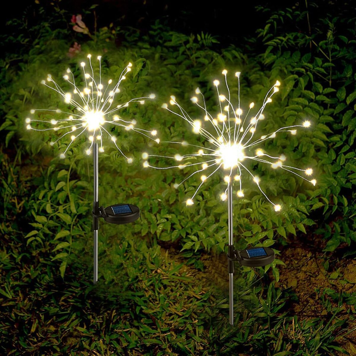 Anordsem Solar Lights Outdoor Waterproof: Garden Light Solar Powered for Outside - Sparkler Fireworks Sticks Yard Patio Path Decor- LED Starburst Twinkle Lighting for House Decoration - Image 1