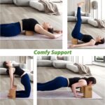 Cork Yoga Blocks 2 Pack Set, Natural Cork Soft Non-Slip Yoga Blocks, High Density & Eco Friendly Yoga Accessories for Women| Men, Ideal for Yoga, Pilates, Stretching and Toning - Image 7