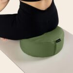 Retrospec Sedona Zafu Meditation Cushion Filled w/Buckwheat Hulls - Yoga Pillow for Meditation Practices - Machine Washable 100% Cotton Cover & Durable Carry Handle, Round - Image 8