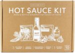 Unique Gift for Men, Deluxe Hot Sauce Making Kit, 3 Varieties of Chili Peppers, Gourmet Spice Blend, 3 Bottles, 16 Fun Labels, Make your own sauce, Nice Gift For Dad, Brother, Uncle, Guys. (Deluxe Kit) - Image 6