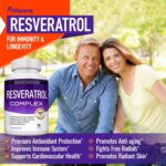 Resveratrol Supplement 1800 mg Antioxidant Complex - Highly Potent Natural Trans-Resveratrol Pills for Healthy Aging, Overall Health Support, Immune System, Brain Function, for Men Women, 90 Capsules - Image 3