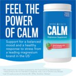 Natural Vitality Calm, Magnesium Supplement, Anti-Stress Drink Mix Powder, Gluten Free, Vegan, & Non-GMO, Watermelon, 16 oz - Image 2