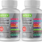 11 in 1 Multivitamin Immune Defense Supplement - Immune Booster Capsules with Vitamin D3, Vitamin B6, Echinacea, Turmeric, Rose-HIPS, Selenium, BioPerine, Ginger, Elderberry Vitamin C and Zinc