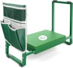 FLINTER Garden Kneeler and Seat, 10.2" Wider Heavy Duty Thick Gardening Bench for Kneeling and Seat - Multifunctional Kneeler Bench, Gardening Gifts for Women, Seniors Grandparents, Green